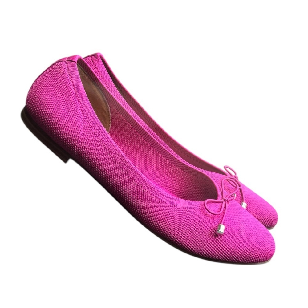 Kelly Katie Fuchsia Mesh Fabric Women’s Ballet Flats Size 8.5 Spring Office